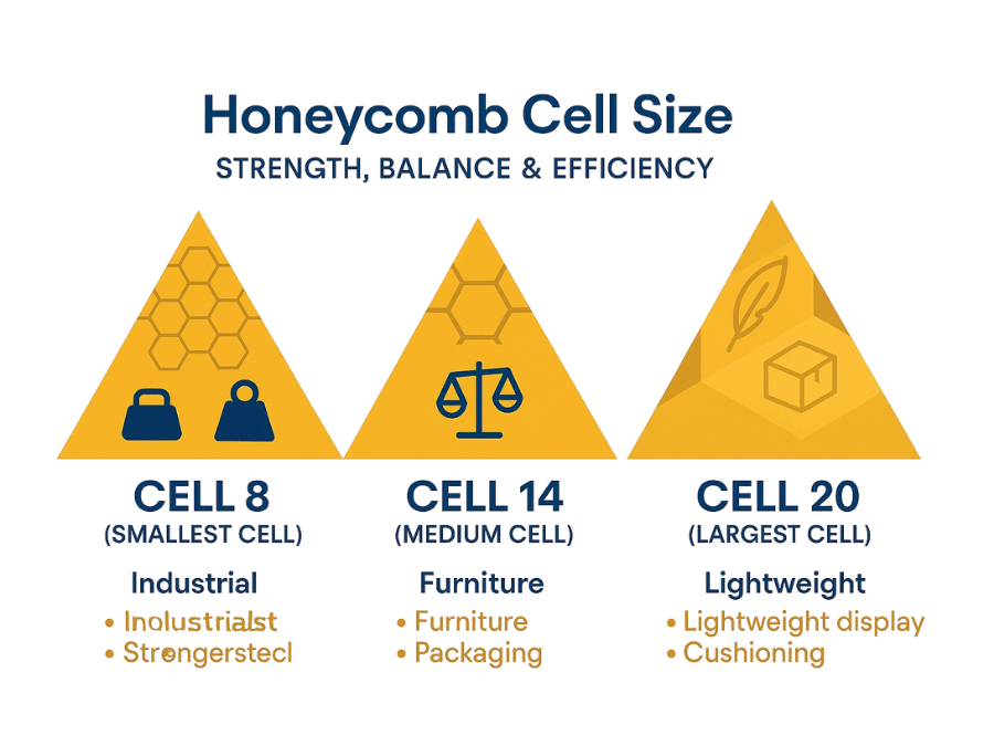 กระดาษรังผึ้งหลากหลายรูปแบบ